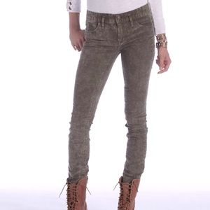 Free People Khaki green / brown Corduroy skinny slim Pants